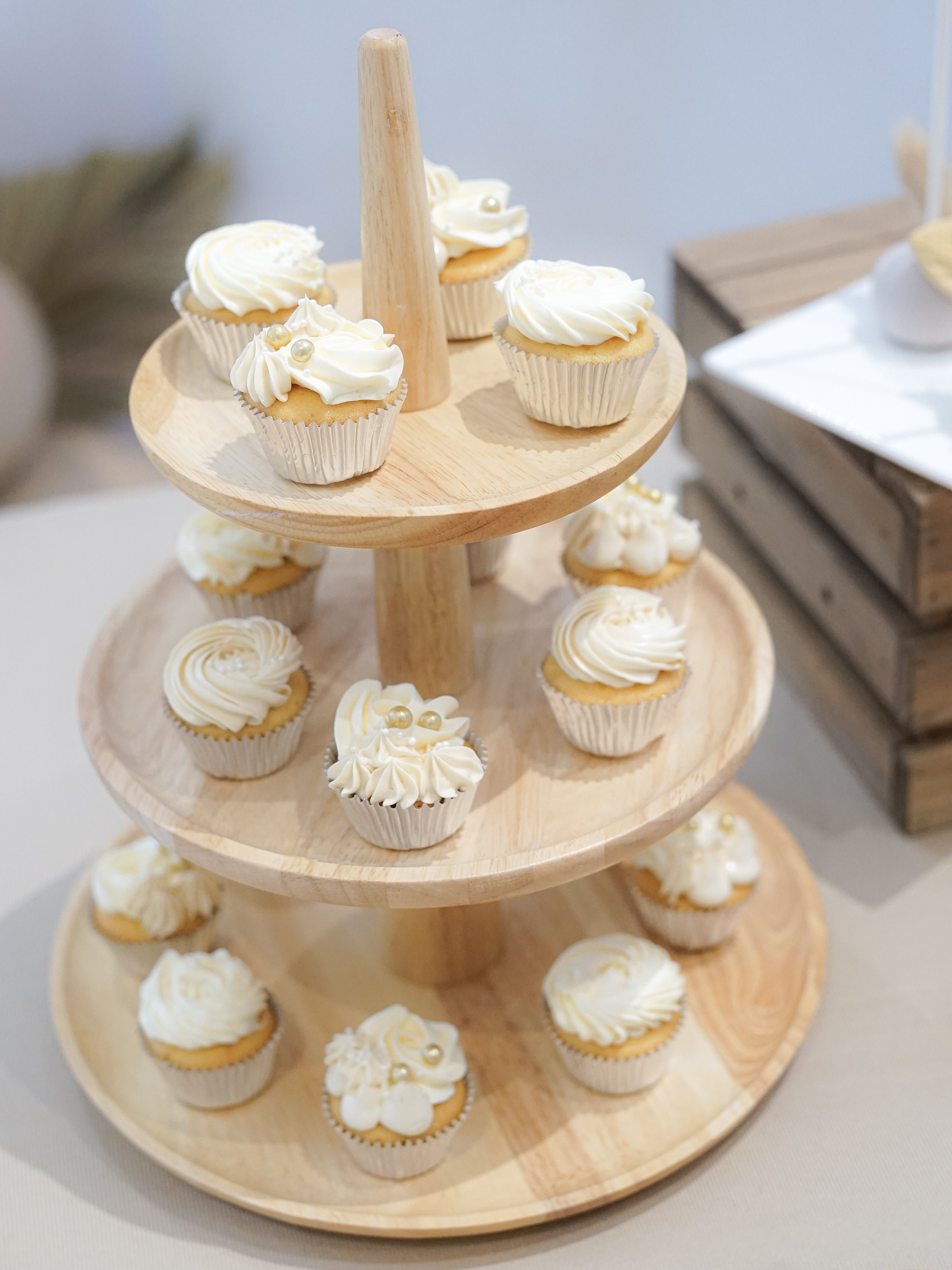 3 Tiers Wooden Tray