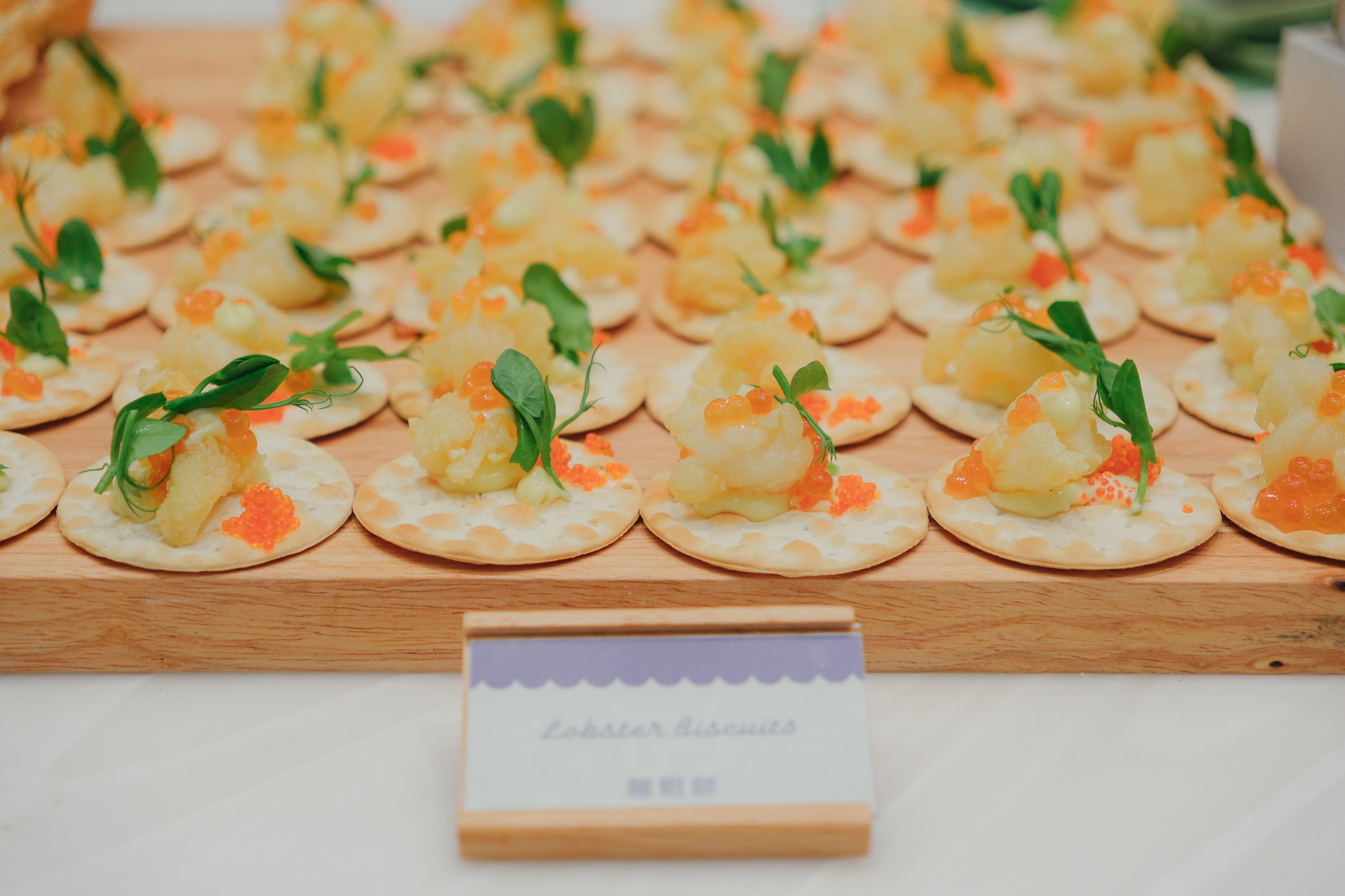 Lobster Biscuit w/ Cucumber & Mango Dressing